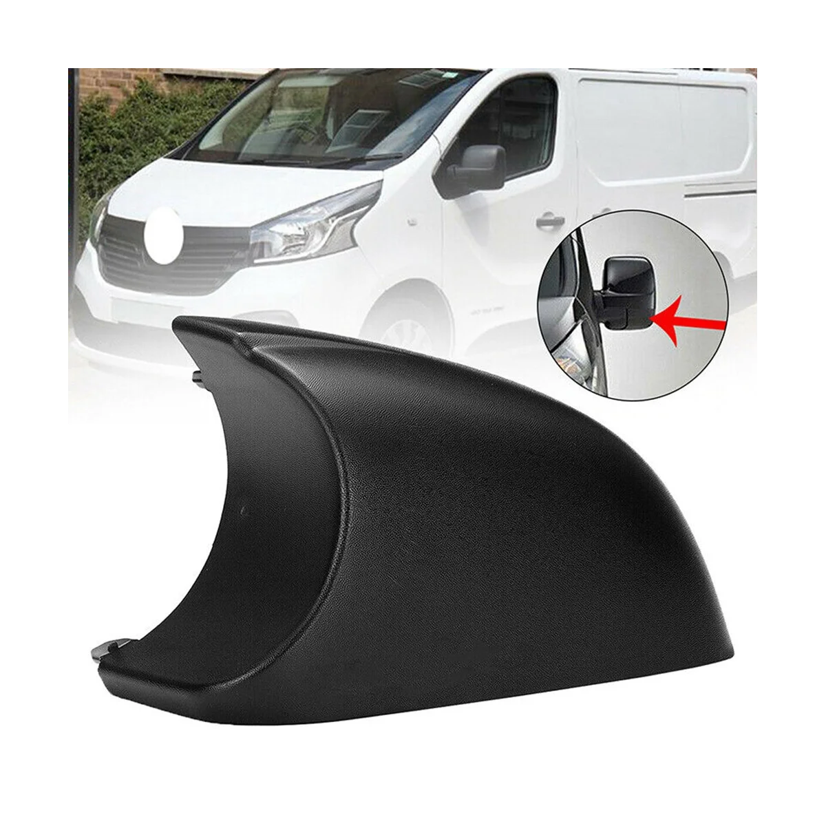 Лявата предна долна капачка огледало за обратно виждане за Opel/Vauxhall Виваро 2014-2018 Nissan NV300 2014-2021