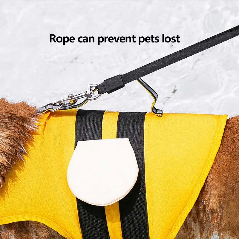Лятна форма на животното малка пчела спасителна жилетка за кучета средни бански за кучета облекло за плавателност на домашни любимци