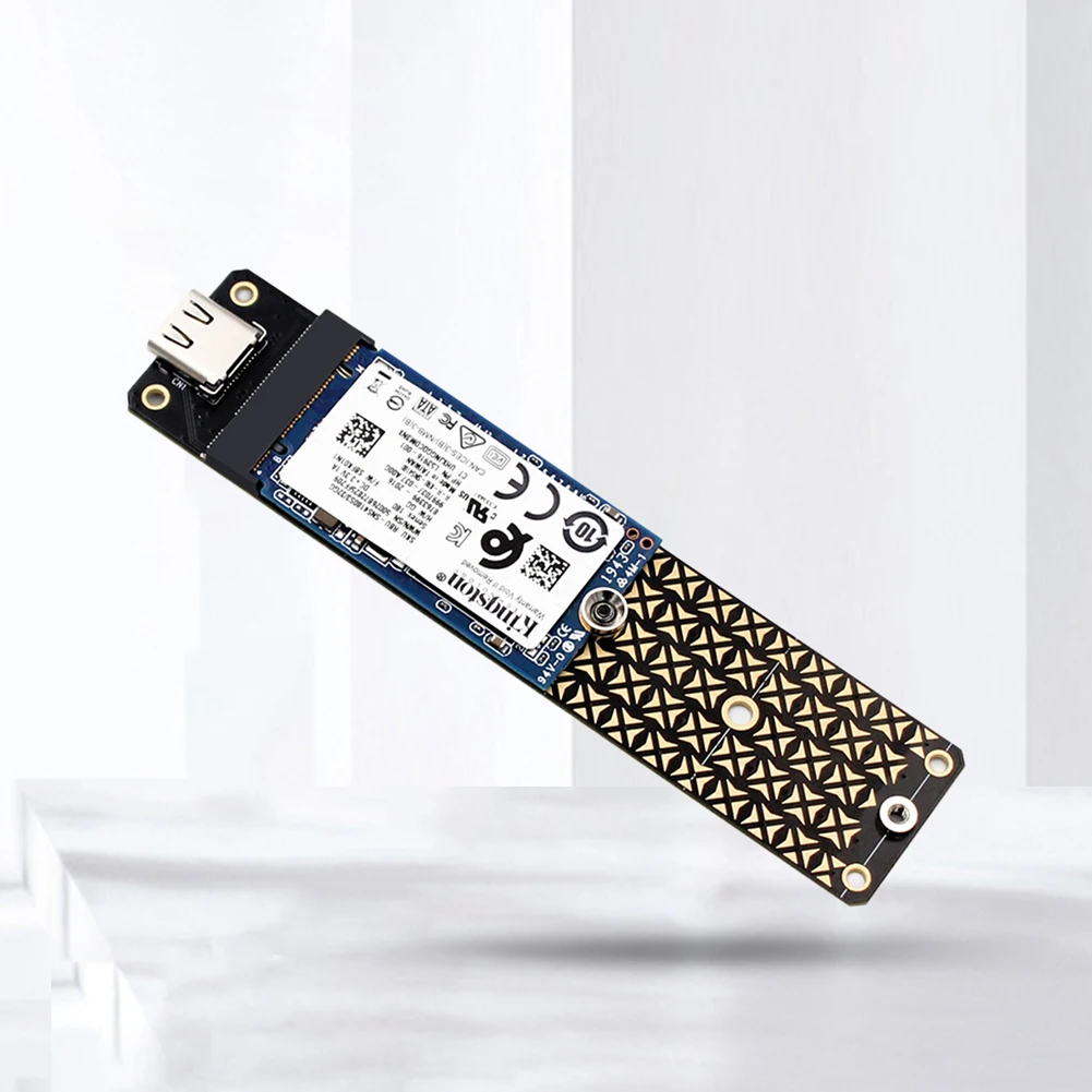 М. 2-USB адаптер със скорост 10 Gbit/с, чип JMS580, съвместим с един карам M. 2 SATA (NGFF) на базата M/B + Mkey за твърдотелно устройство 2230/2242/2260/2280