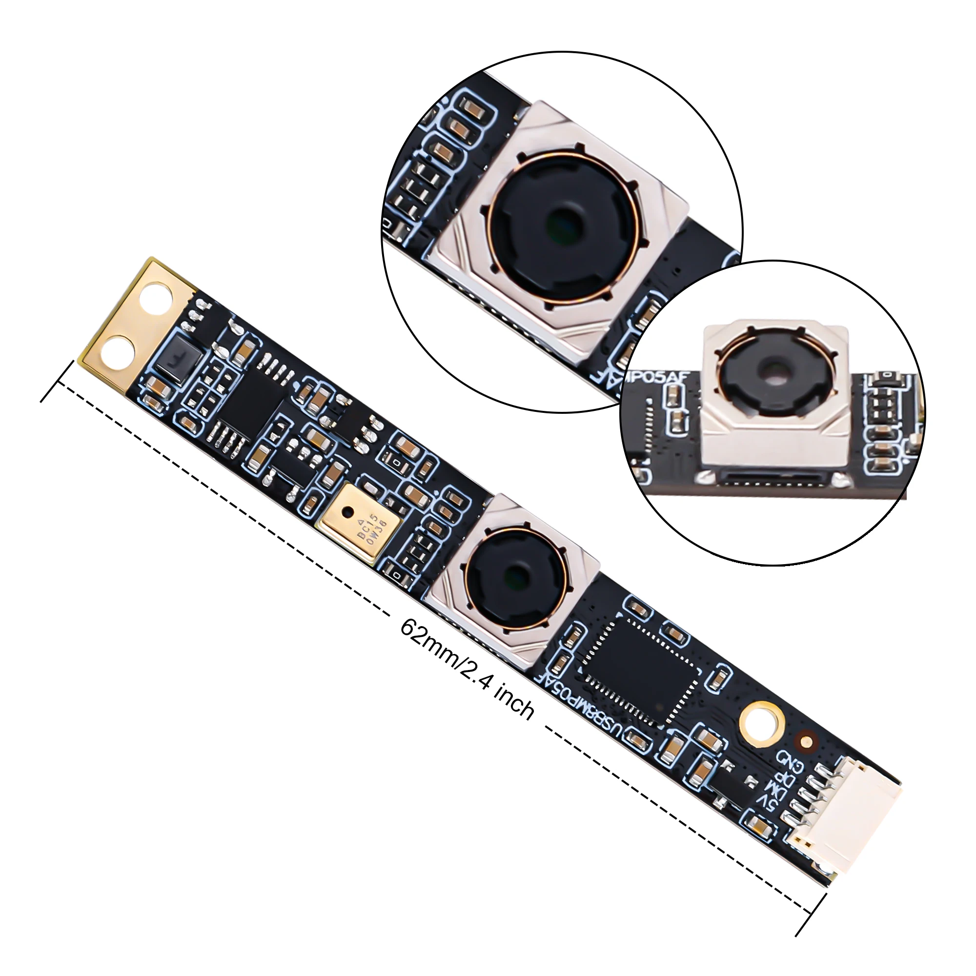 Мини камера ELP с автофокус, 8-мегапикселова HD уеб камера, 3264X2448 IMX179, Вграден USB-модул камера с Микрофон за Сканиране на документи
