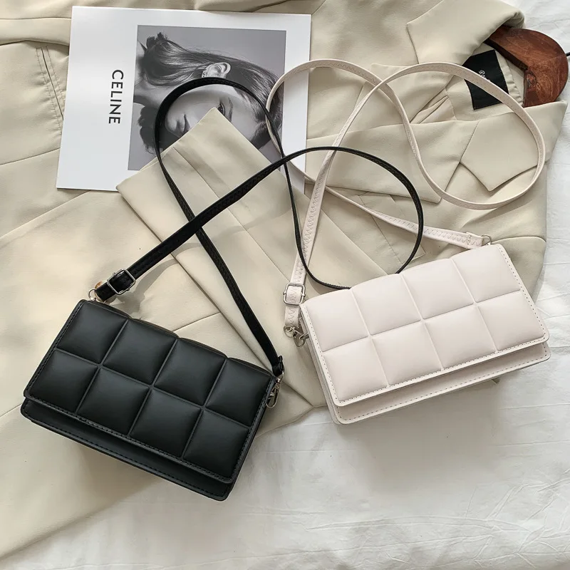 Модни малка квадратна чанта, Ниша, висококачествена чанта през рамо, корейската версия на женската литература, чанта през рамо Дамски чанти