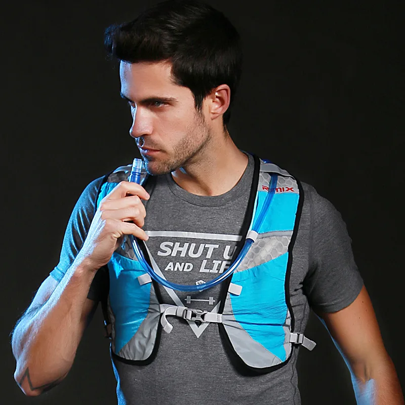 Надуваема жилетка-чанта спортна жилетка за марафонского се движат по неравен терен, гидратационный раница
