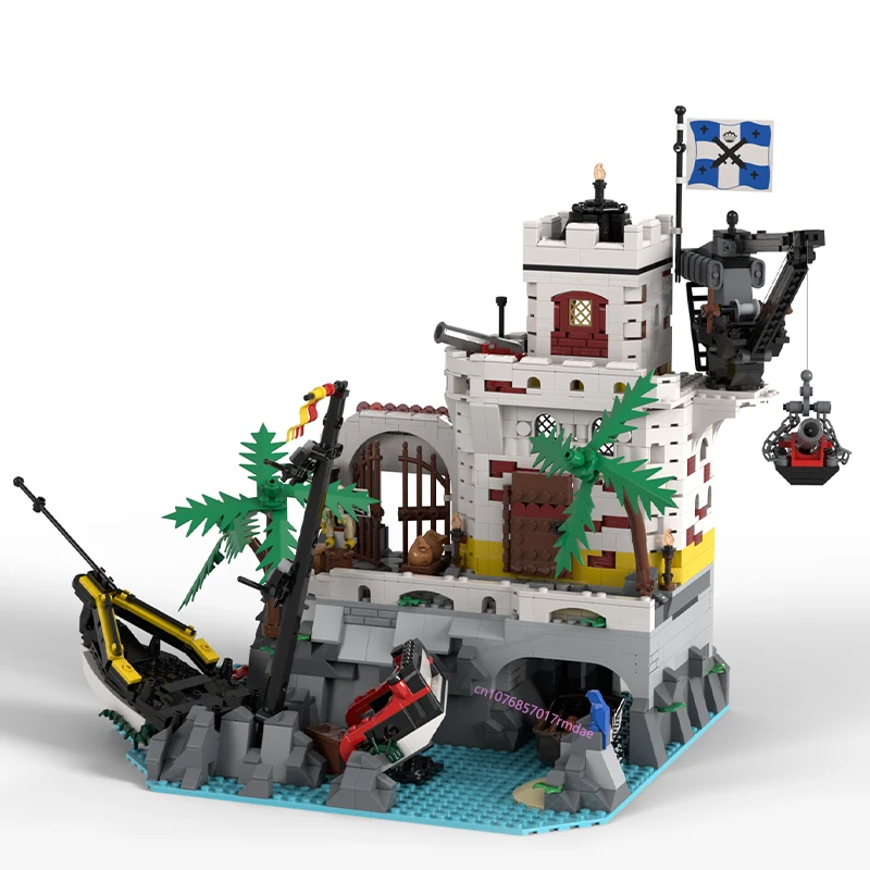 Нов 1757 БР. средновековна Pirate Серия MOC Елдорадо Потъналия кораб Крепост САМ творчески идеи детски подарък градивните елементи на MOC-10320