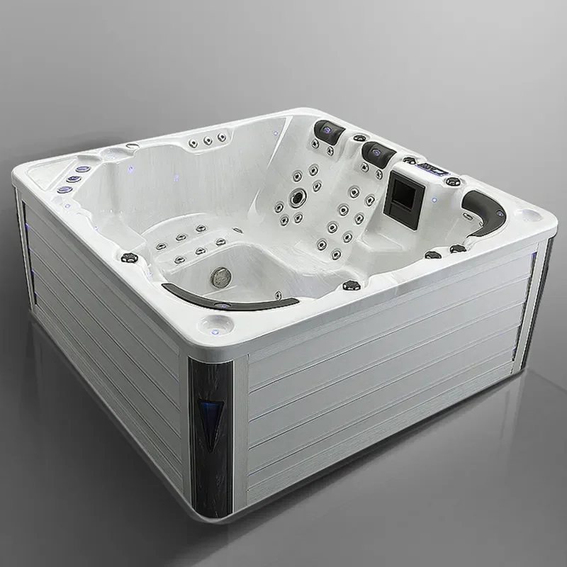 Нова подова хидромасажна вана, отопляем басейн, масажна вана за възрастни на 4 човека