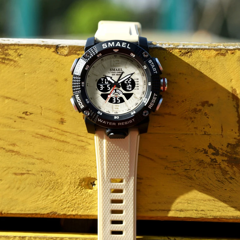 Нови спортни мултифункционални водоустойчиви електронни часовници на открито, Моден кварцов часовник с led дисплей, популярни модни улични часовници