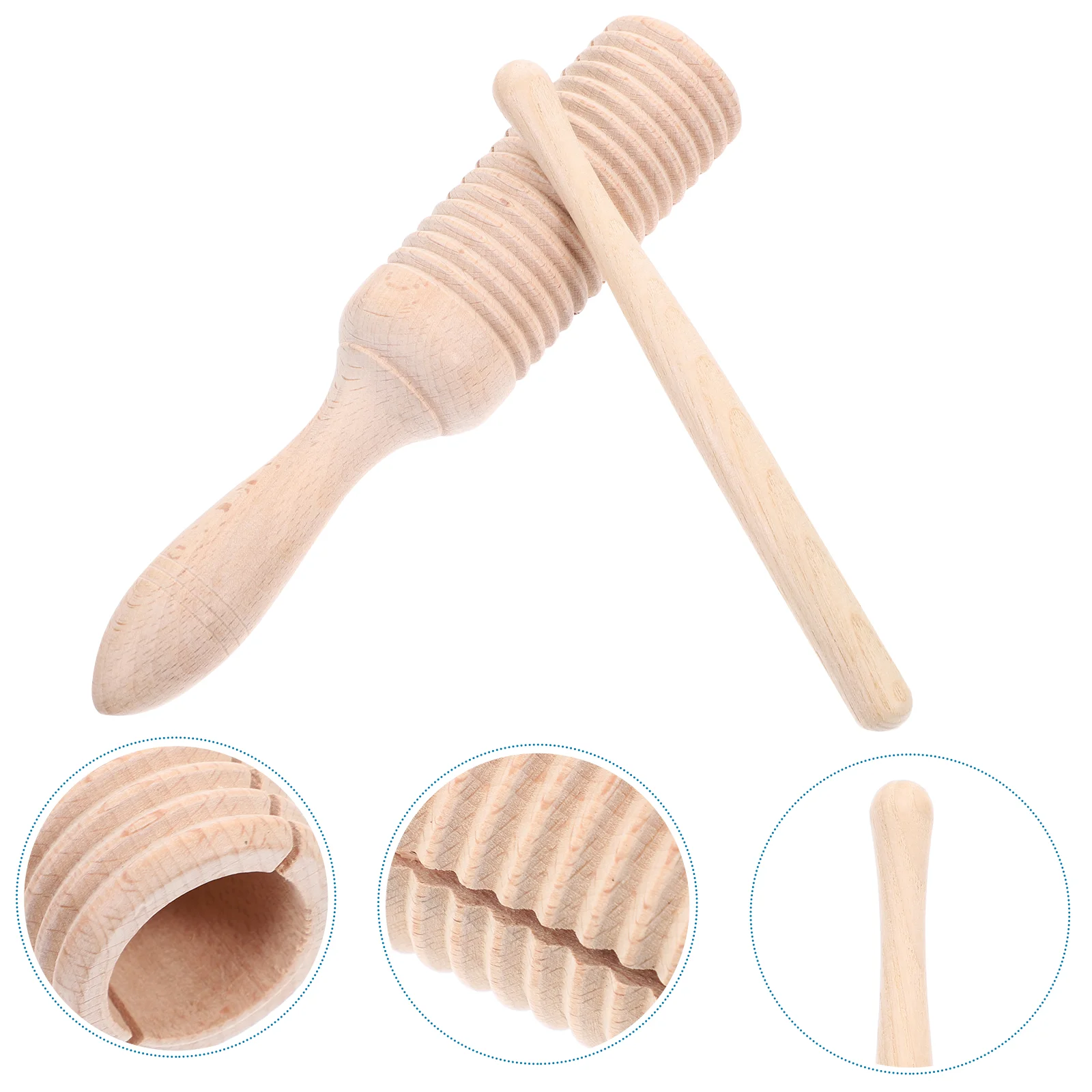 Одноствольные музикални инструменти За деца Guiro Percussion Дървена играчка Дървени образователни играчки