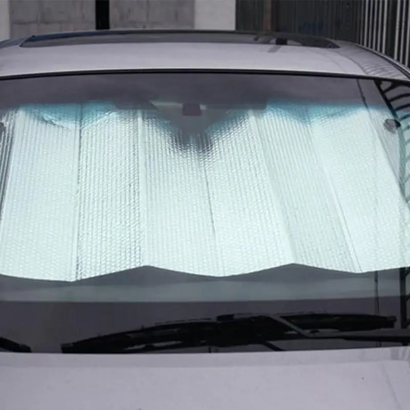 Отразяваща сенника за кола, сенника на предното стъкло, Отразяваща козирка, със защита от ултравиолетови лъчи, лесен монтаж, практичен салон на автомобила