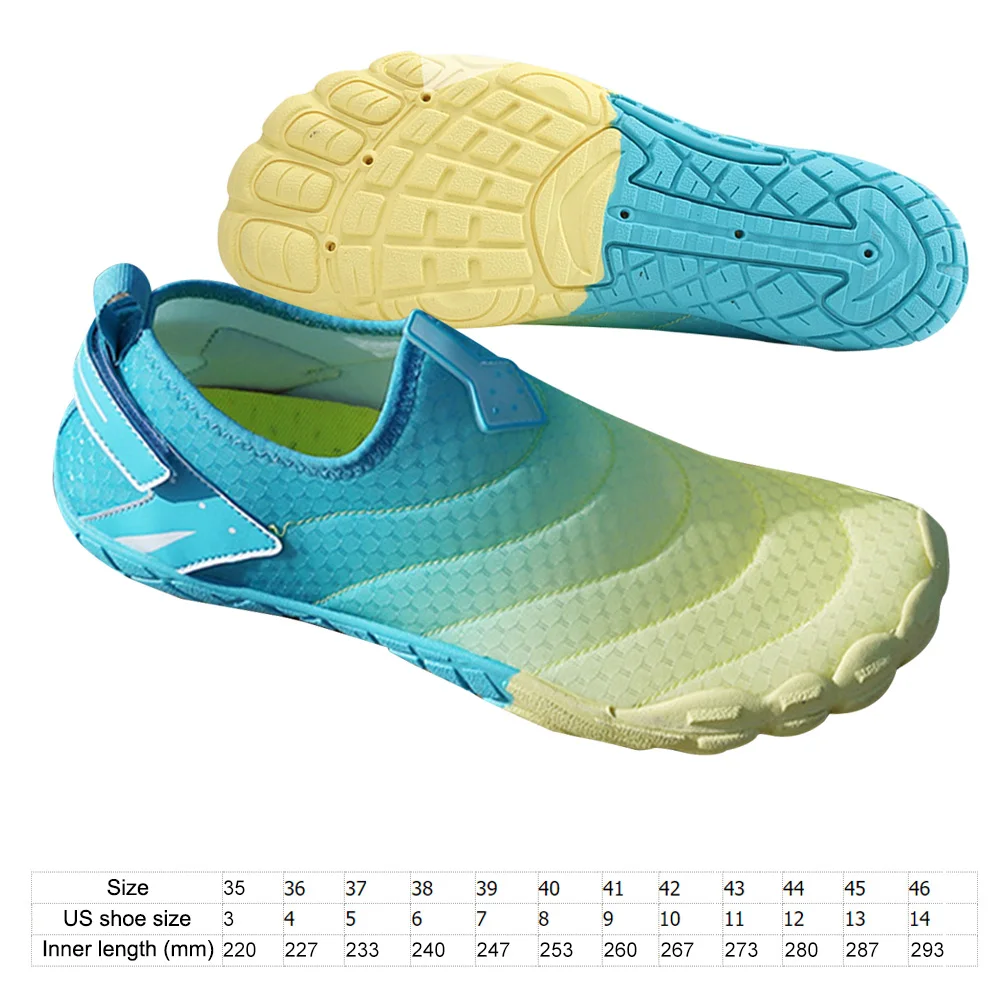 Плажната водна обувки за плуване, нескользящие блатистата маратонки, бързосъхнеща блатни обувки, дишаща износоустойчиви удобства за активен отдих на брега на езерото