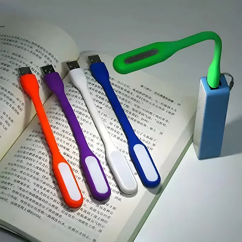 Преносима USB Led мини-лампа за четене на книги, настолна лампа за пътуване, КОМПЮТРИ, Лаптоп, Гъвкав Сгибаемый лека нощ