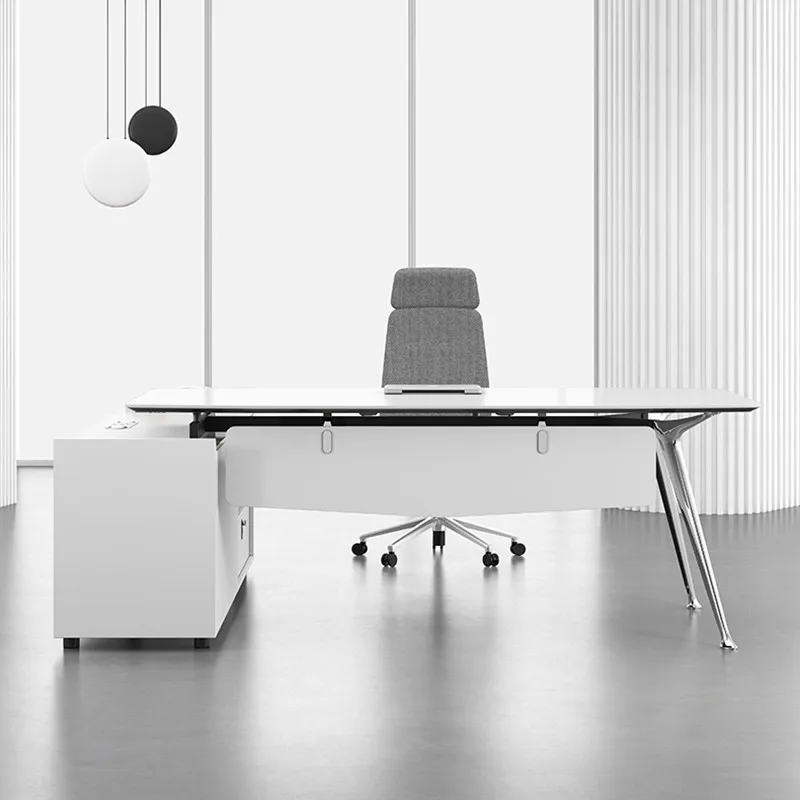Проста и модерна комбинация лесно луксозен президентски бюрото и стола