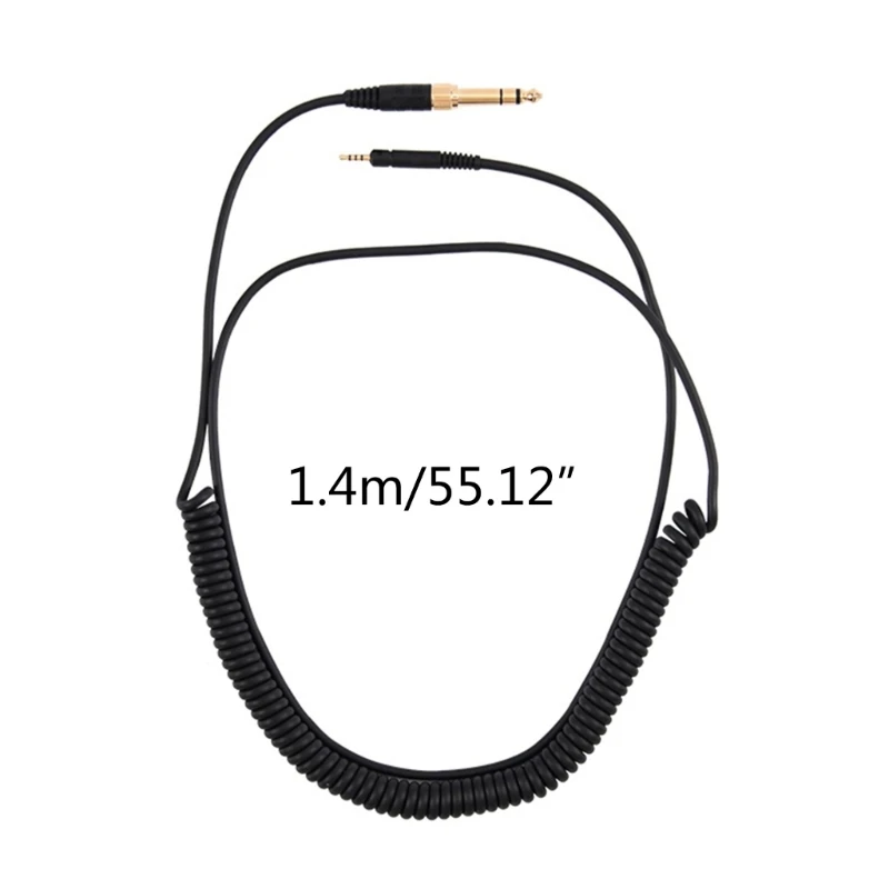 Пружинен кабел Навити Aux Кабел за Sennheiser HD598 HD558 HD518 HD598 Кабел за слушалки 3,5 mm-2,5 mm Директен доставка
