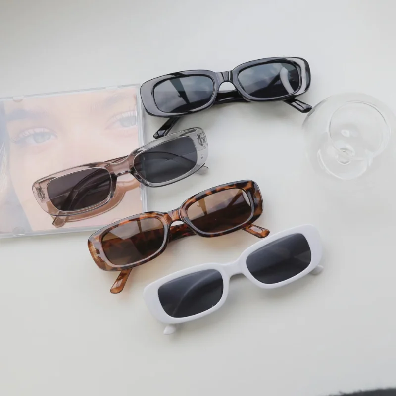 Реколта Овални слънчеви очила, Дамски луксозни маркови слънчеви очила с малък правоъгълник, Дамски слънчеви Очила с малка елипса, UV400 Oculos De Sol