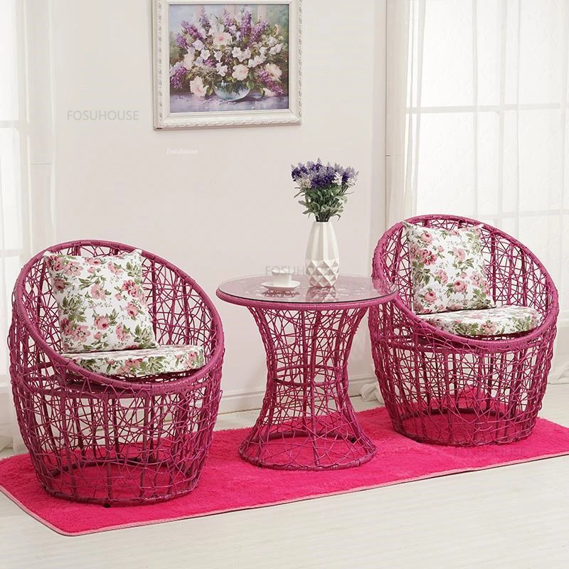Ротанговый стол от три елемента, Прости комплект градински мебели, Тераса с маси и столове Комплект градински маси и столове за почивка на открито