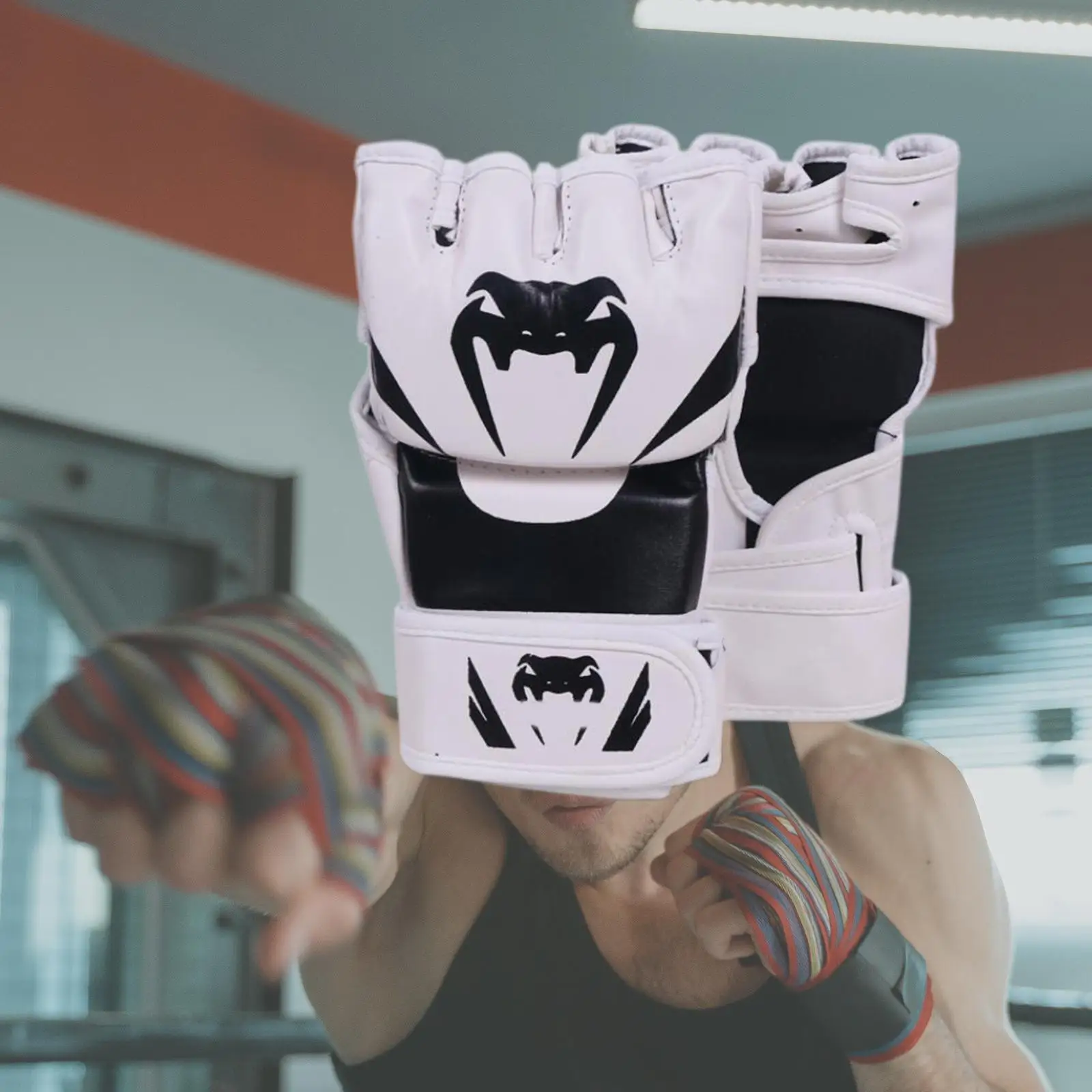 Ръкавици за Мма и Устойчиви на натиск Ръкавици за кикбоксинга за тренировки Унисекс за мъже и жени