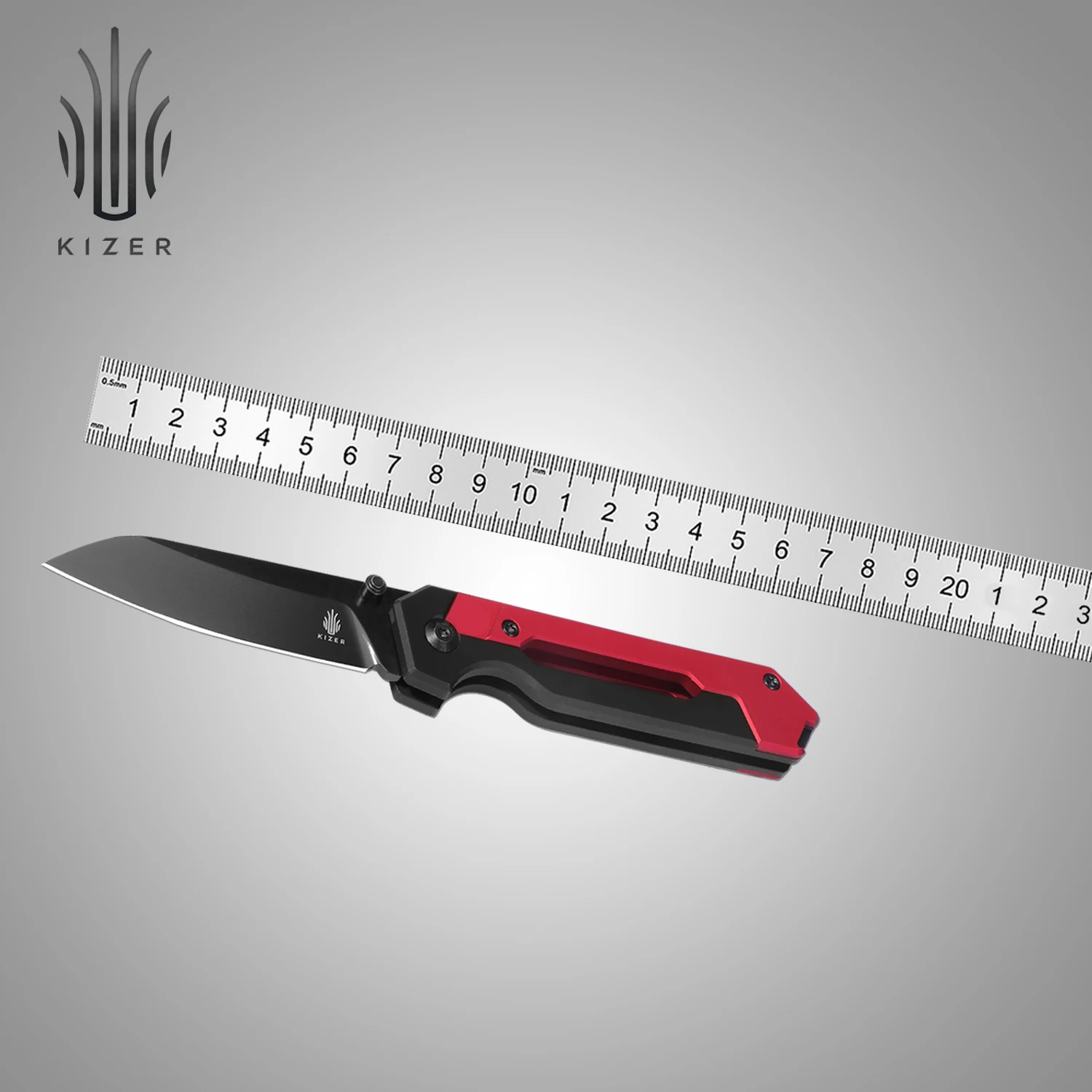 Сгъваем Джобен нож Kizer Ki3632A1/A2/A3 Hyper 2023 10th Anniversary с дръжка от алуминий/титан с Нож ЕРП от стомана S35VN/Elmax