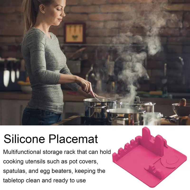 Силиконов притежателя на кухненски лъжици, Силикон притежателя на съдове за печене за Кухня, Силикон притежателя лъжици за яйца