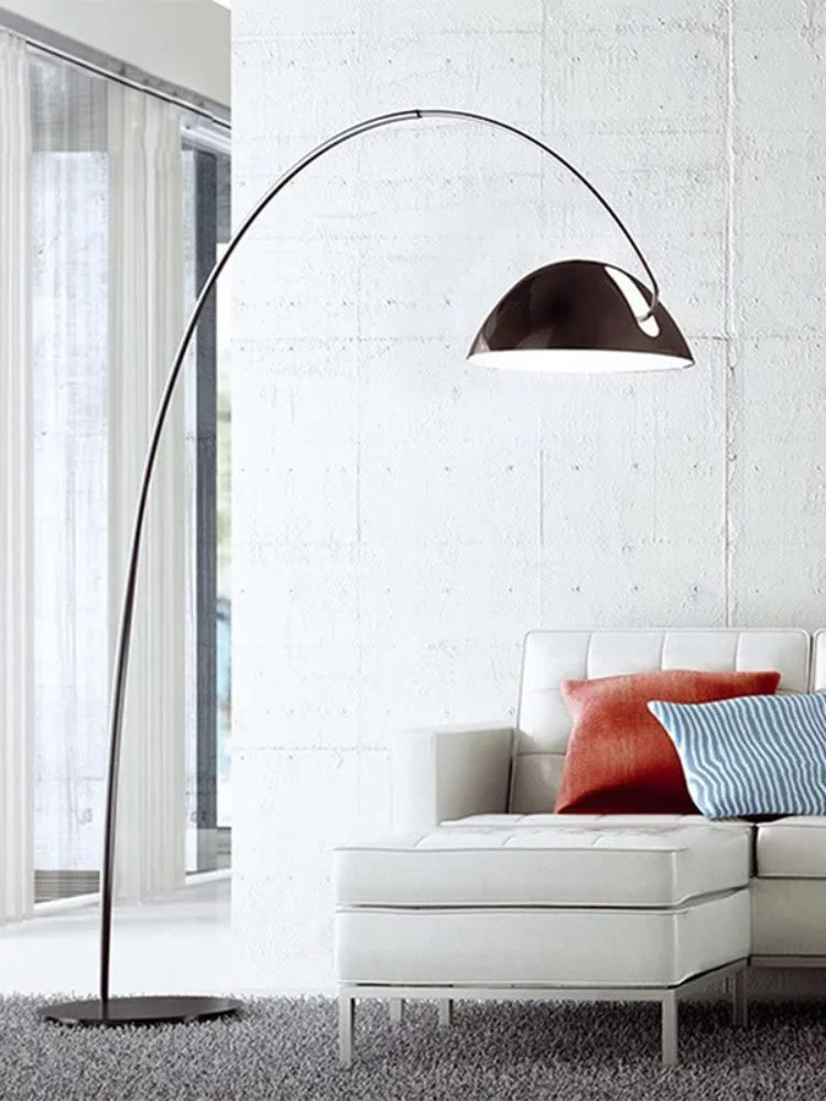 Скандинавски под лампа за дневна, Луксозен минималистичен творчески диван за спални, кабинет, Вертикални лампи за риболов с дълъг ръкав