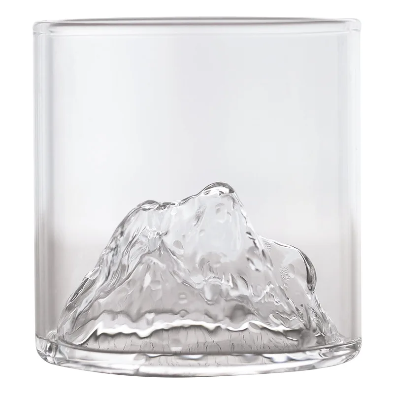 Стъклена Кафеена чаша Малко Прозрачен Планински кристал За уиски, огнеупорни чая напитка, Чаша за мляко, сок в Чаши за пиене