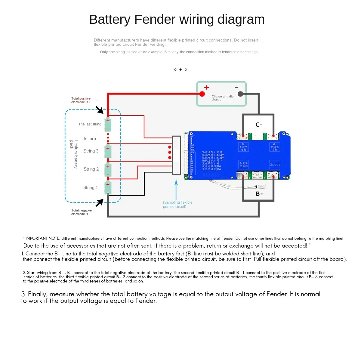 Такса за защита на батерията 24S 72V 80A LiFePO4 същия порт с възможност за регулиране на температурата изравняване на BMS Battery Board (80A)
