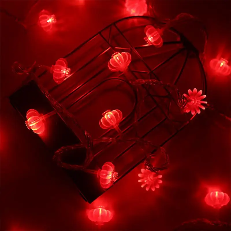 Творчески Трайни Малки Цветни Светлинки, Энергосберегающая Led лампа За Пролетния фестивал, Водоустойчив Червен фенер В Годината на Китайския Заек