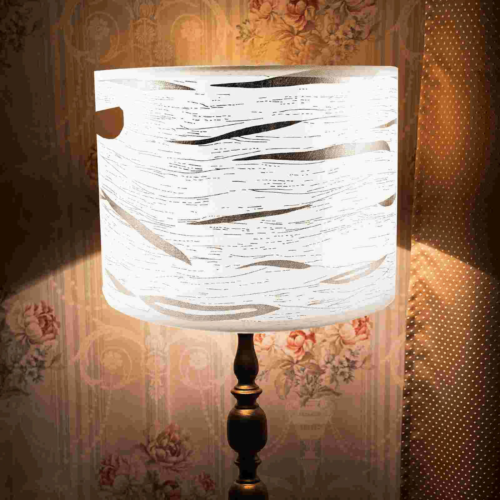 Текстилен Лампа Компактни Лампиони Универсална Замяна на Кутията настолна Лампа Проста Стоманена Рамка