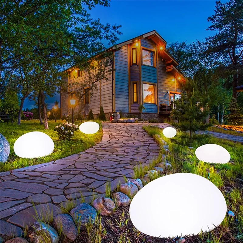 Тенекеджия външни слънчева светлина за косене на трева Съвременни творчески камъни градинска лампа led водоустойчива IP65 за дома