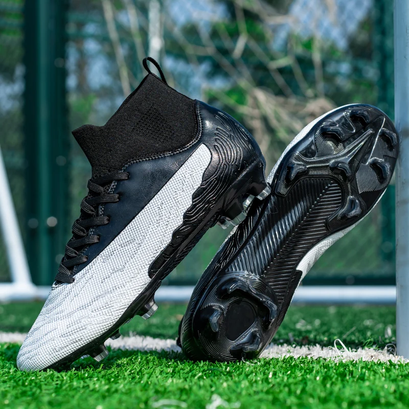 Футболни обувки за професионални тренировки по футзалу FG, футболни обувки с плъзгане на шнур, Високо устойчиви на въздействието на футболни обувки