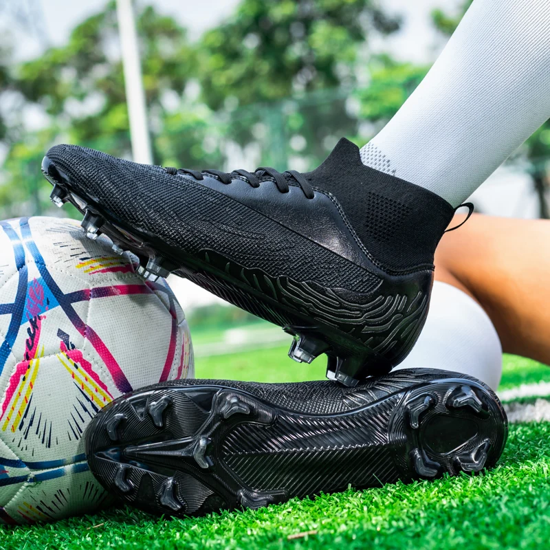 Футболни обувки за професионални тренировки по футзалу FG, футболни обувки с плъзгане на шнур, Високо устойчиви на въздействието на футболни обувки