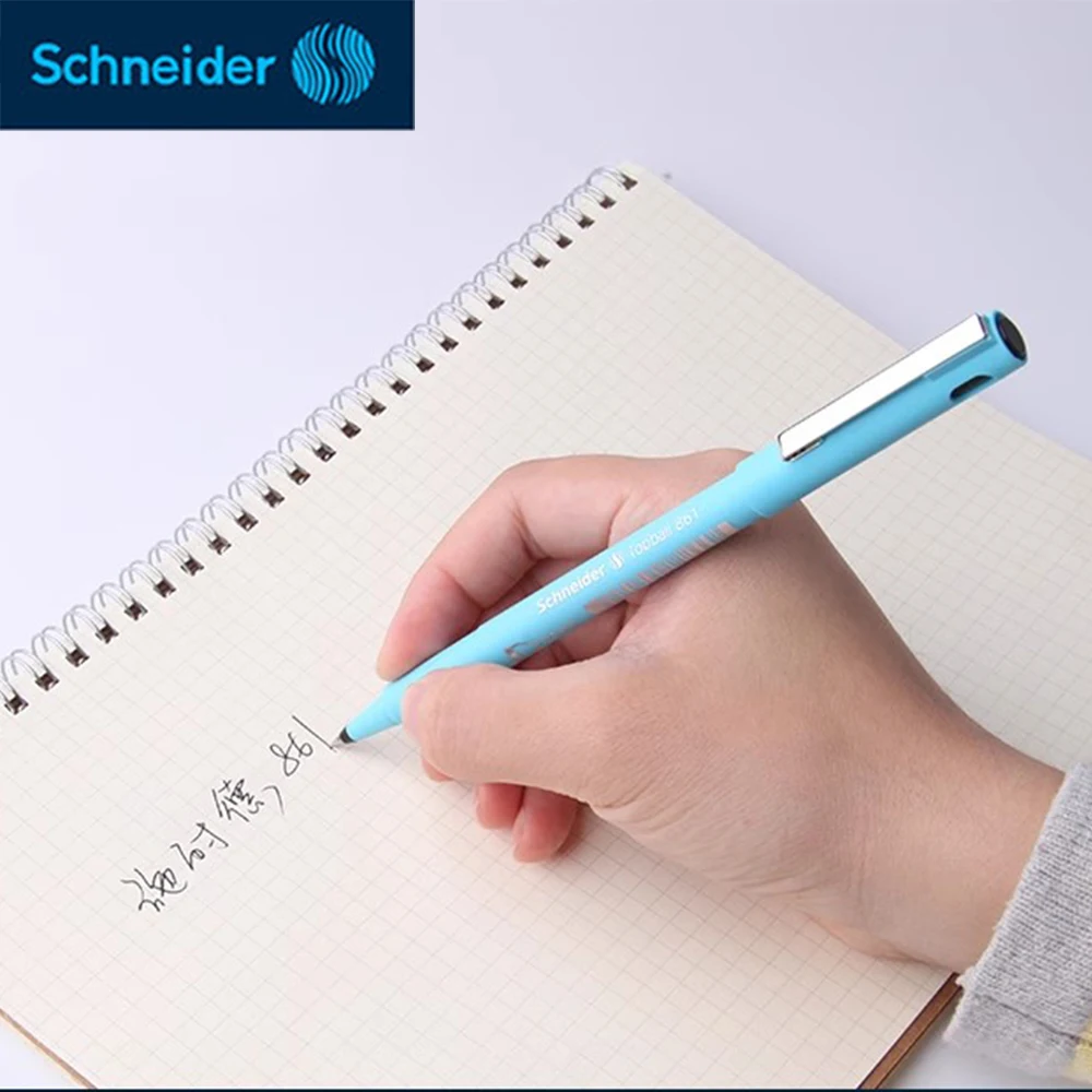 Химикалка писалка немски производство на Schneider 861, прибиращ се дръжка-roller, пискюл за изпита, Въпросът за подпис, Офис подпис, с Черна дръжка 0,5 мм, канцеларски материали