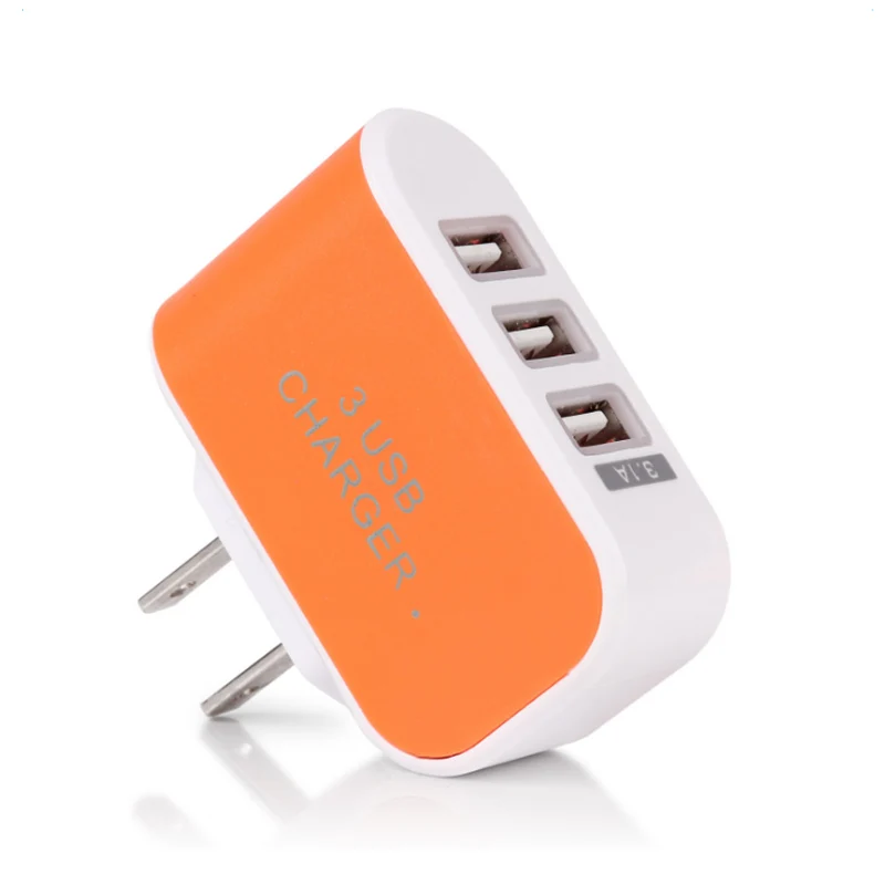 Штепсельная вилица ярки Цветове Преносима Стенни контакт 2a пътни Настилки USB зарядно устройство Адаптер за зарядно устройство За Iphone и За Ipad Smart Fast Charging Wall