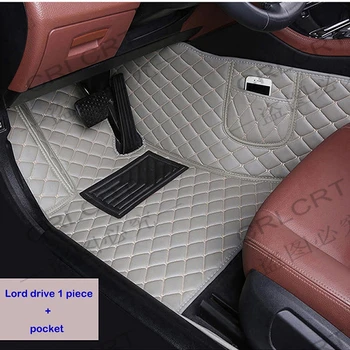Авто подложка от естествена кожа CRLCRT, 1 бр. за Acura MDX с 5 и 7 места и 2006 2007 2008-2018, потребителски накладки за краката, авто килим, коув