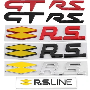 Автомобилен Спортен Метален Икона GT RS Line, Емблема, Табелка За Renault Logan Clio Megane Kangoo 1 2 3 4 Captur Espace Twingo Duster