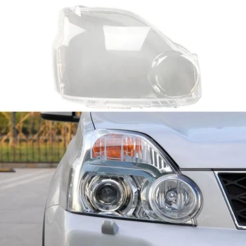 Автомобилна десен фар във формата на миди, лампа, Прозрачна капачка за обектива, капачка фарове за Nissan X-Trail 2007 2008 2009 2010 2011