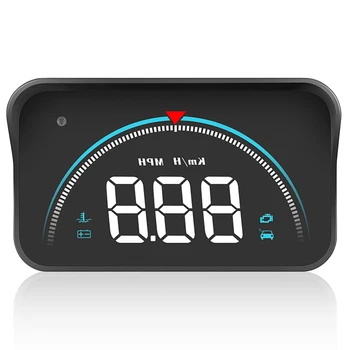Автомобилният Цифров HUD led дисплей, Електронен детектор за скоростта на GPS, Голям шрифт, Цифрови GPS-измерване на Скоростта, Аларма за ниско напрежение, Автомобилни Аксесоари