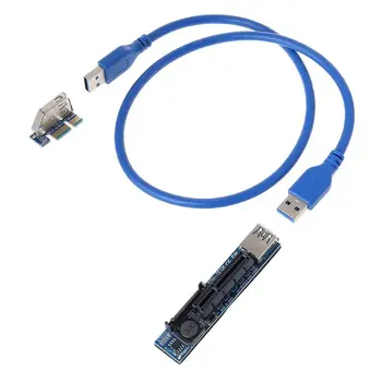 Адаптер Usb3.0 за графична карта PCI-E1X-X4 PCI E, Удлинительный кабел-адаптер