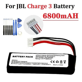 Актуализация Батерия с Капацитет 6800 mah За JBL Charge 3 Charge3 Audio Bluetooth Speaker Battery GSP1029102A За JBL Charge 3 Battery Оригинал