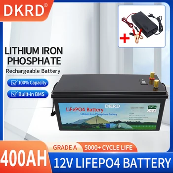 Акумулаторна батерия LiFePO4 капацитет 12 400 Ah, вградени литиево-железен фосфат елементи на BMS За подмяна на по-голямата част резервно копие на източник за домашно съхранение на енергия