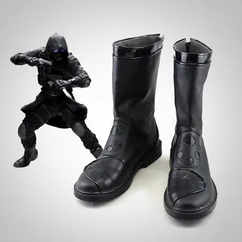 Аниме Играта Resident 4 Vector Cosplay, Черни обувки, Мъжки обувки за Cosplay на Хелоуин