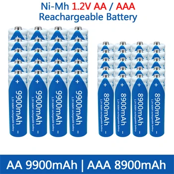 Батерия AA AAA 1,2 акумулаторна батерия NIMH Батерия с голям капацитет 9900 mah акумулаторна батерия за играчки Мишка с дистанционно управление