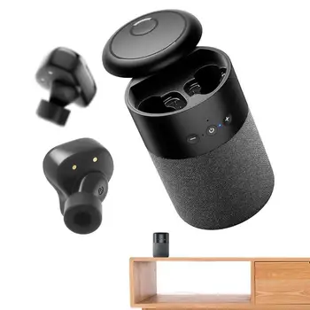 Безжични слушалки с Блютуз-тонколони Обновен Блютуз-говорител със слушалки 2 В 1 Combo HD Surround Sound Mini Wireless