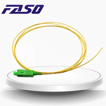 [Безплатна доставка]FASO 50шт 2-метрова оптична косичка SC APC SM G652D SX Core 3.0 мм косичка ХАЛОГЕННИ Жълто яке