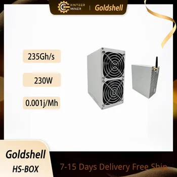 Безплатна доставка Goldshell HS-BOX Ръкостискане Миньор Хеш-мощност в кутия 235 Ghz/с ± 5%|230 W ± 5%|1,0 W/g С опция за захранване 750 W