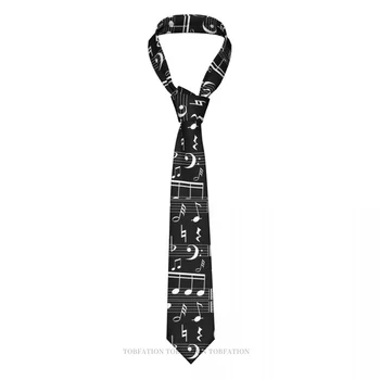 Бележки на Денс Музиката Нова Вратовръзка с 3D принтиране Ширина 8 см От Полиестер, Аксесоари За Ризи, Парти Украса