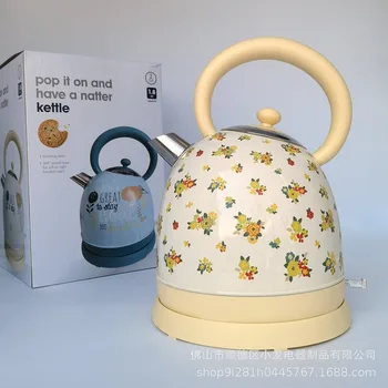 Боядисани с боя електрическа кана от неръждаема стомана 304, електрически чайник за варене на чай