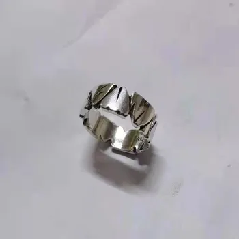 Винтажное пръстен с Регулируем Отвор във формата на сърце Mori с текстура на Рока за жени в стил пънк, хип-хоп, подарък за мъж, двойка пръстени, бижута за партита