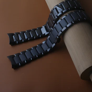 Висококачествен керамичен каишка за часовник AR1451 AR1452 AR1474 aR1475, полиран нешлифованными матови аксесоари за часовници, мъжки гривни