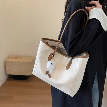 Висококачествена дамска чанта, голяма простор, universal, однотонная чанта през рамо от изкуствена кожа, модерна чанта с високо качество