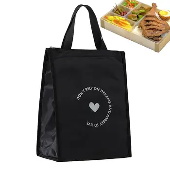 Водоустойчива чанта за обяд от плат Оксфорд, Изолирано Термална кутия за закуска, Чанти За Жени, Преносима ръчно опаковане на Стоки за пикник и пътуване