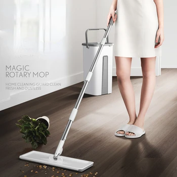 Въже magic Floor Преса сжимающая въже с кофа плоски въртяща се кофа въже за миене на пода домашно почистване чисти лесно