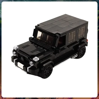 Градивен елемент на MOC серия Super Car, черен suv G63, модел suv, тухли за изграждане на ръцете си, е детска играчка, коледни подаръци-пъзел
